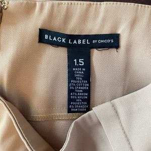 Chico’s size 1.5 camel colored khaki skirt